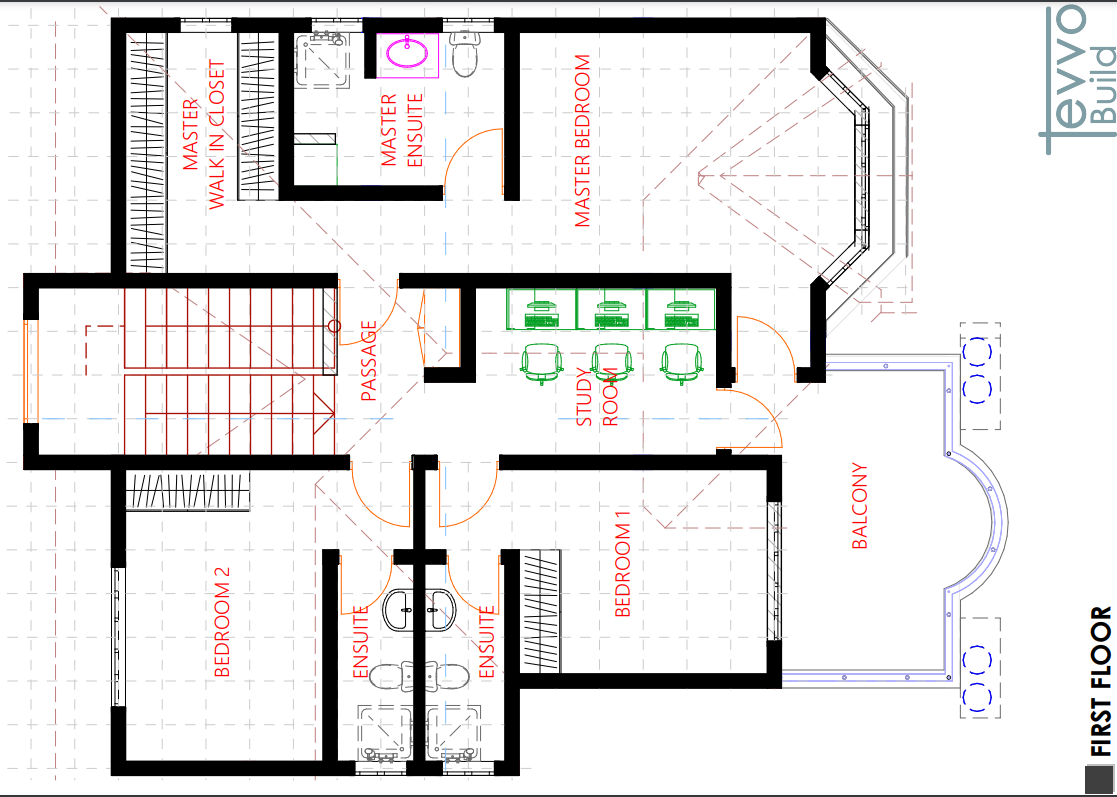 Tevvo Build Four Bedroom Maisonette Four Bedroom DP-0012