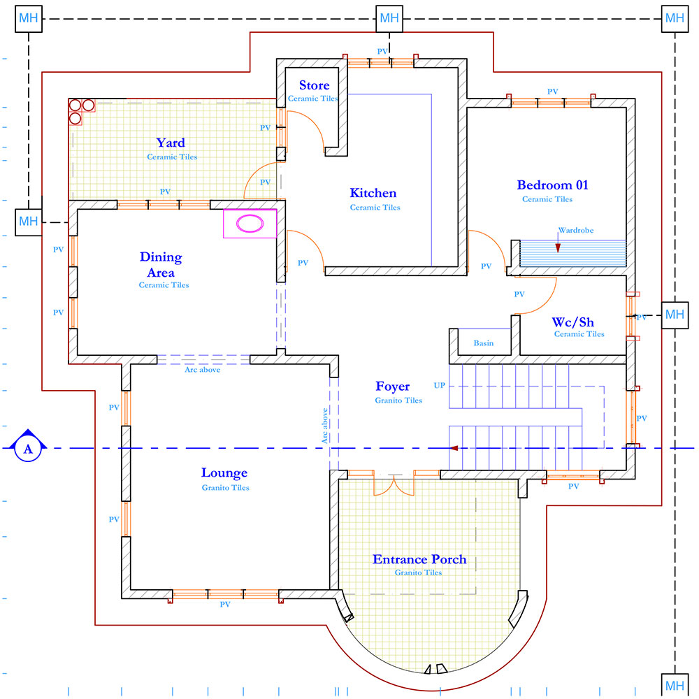 Tevvo Build 5 Bedroom Maisonette Five Bedroom EP-006