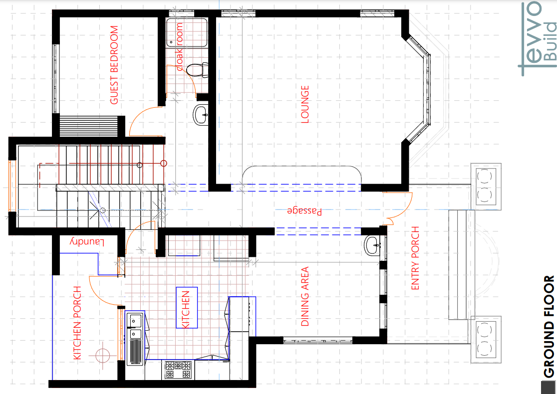 Tevvo Build Four Bedroom Maisonette Four Bedroom DP-0012