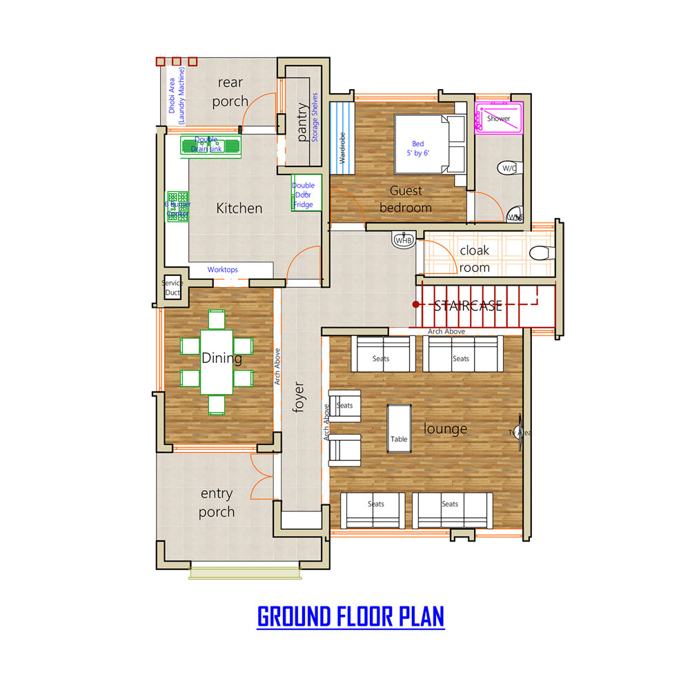 Tevvo Build 4 Bedroom Maisonette Four Bedroom EP-001