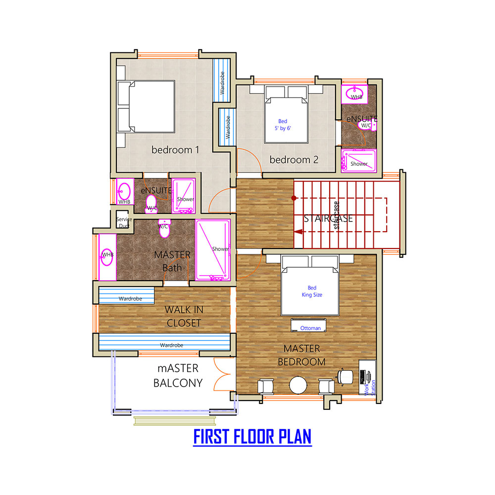 Tevvo Build 4 Bedroom Maisonette Four Bedroom EP-001