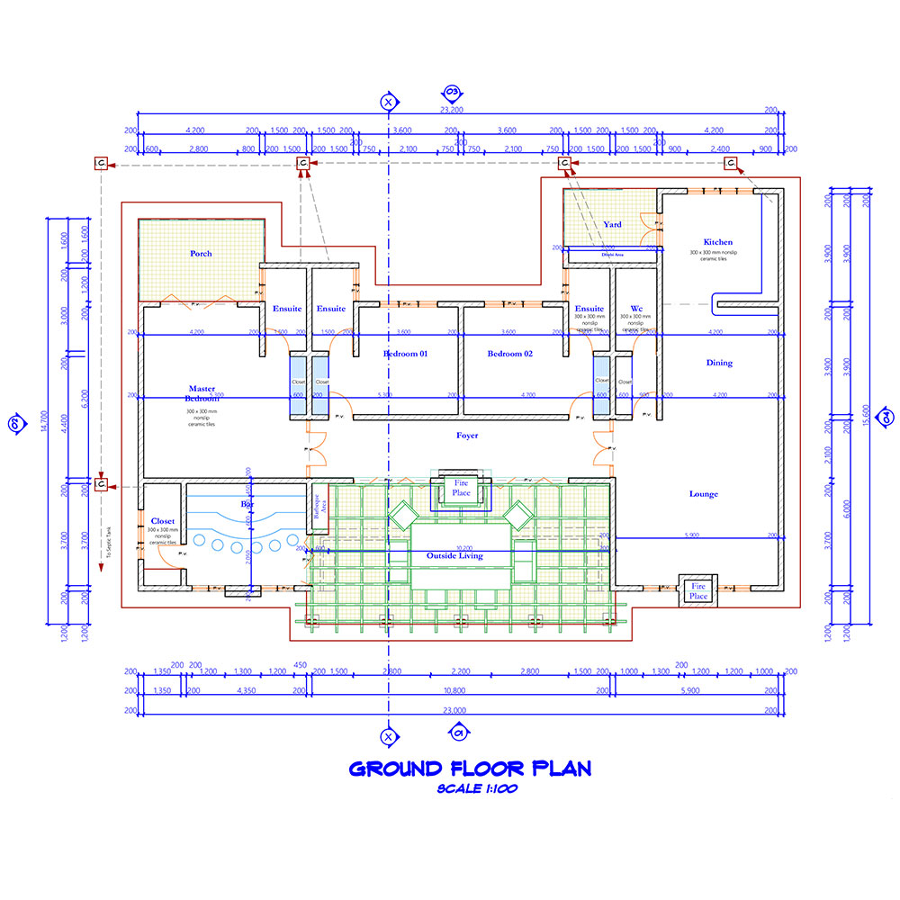 Tevvo Build 3 bedroom bungalow Three Bedroom AP-007