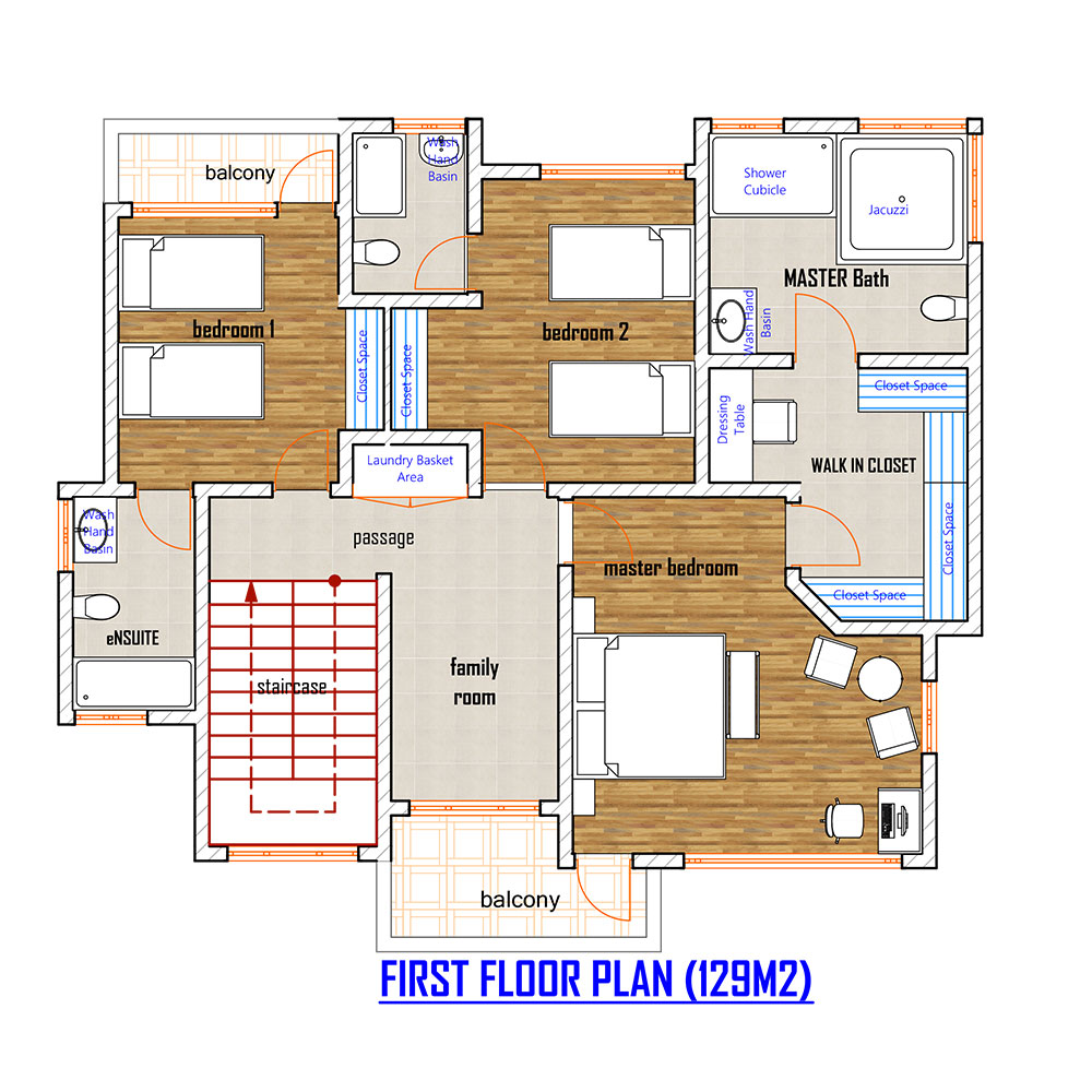 Tevvo Build 4 Bedroom Mansionatte Four Bedroom DP-005