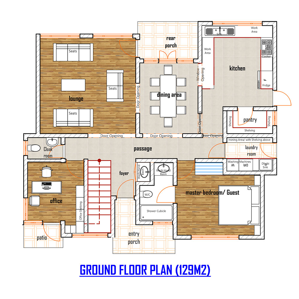 Tevvo Build 4 Bedroom Mansionatte Four Bedroom DP-005