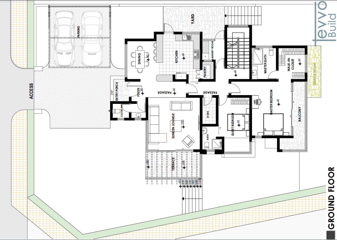 Tevvo Build Four Bedroom Maisonette Four Bedroom DF-0013