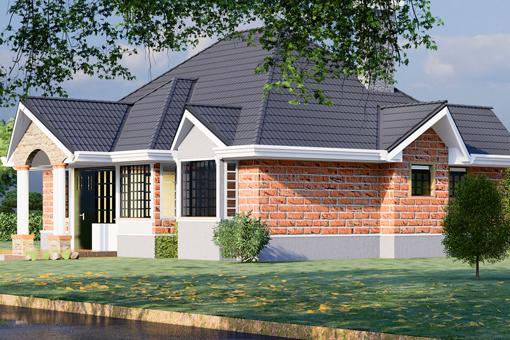 Tevvo Build 3 Bedroom Bungalow Three Bedroom CP-004