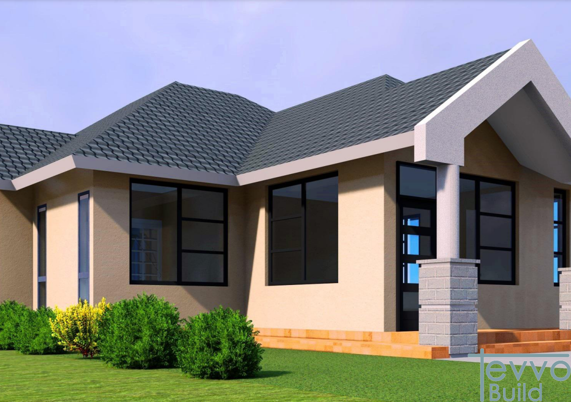 Tevvo Build Three Bedroom Bungalow Three Bedroom CP-0011